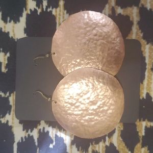 THANDMADE EARRINGS HANDCRAFTED COPPER BANGLES